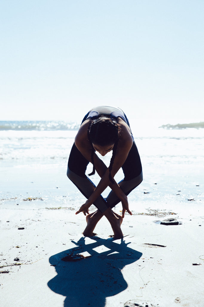 BEACH YOGA POSES